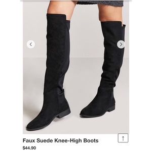 Black Knee High Boots